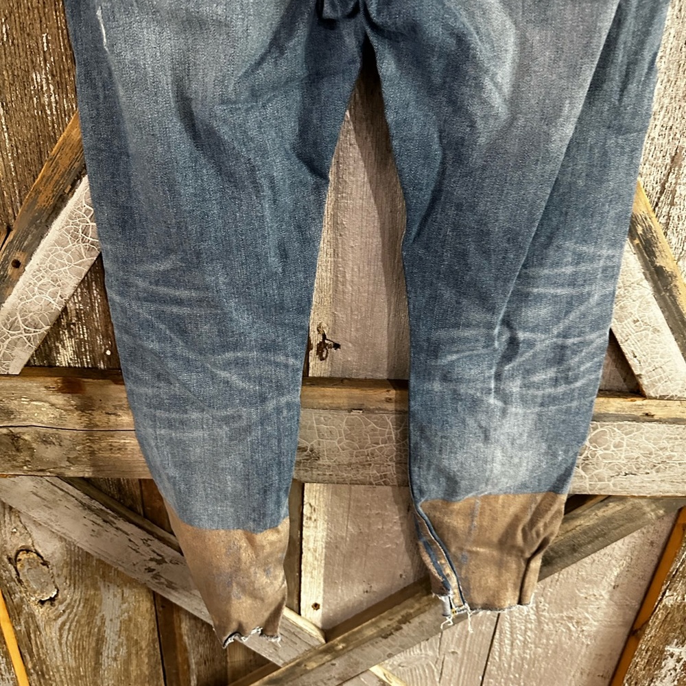 Anthropologie Pilcro and the Letterpress copper bottom distressed jeans. - Picture 8 of 11
